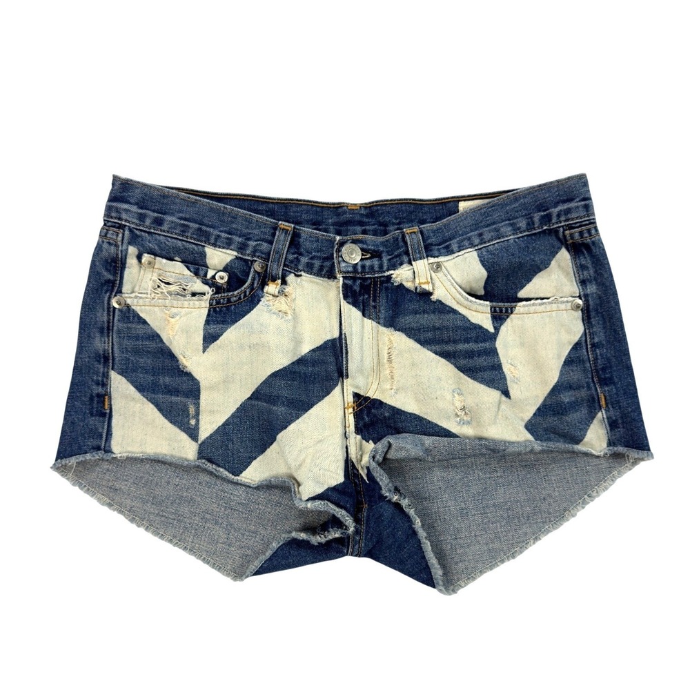 Rag &‎ Bone Denim Shorts Womens Size 27 Distressed Cut Off Light Wash Blue